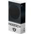 NFL Las Vegas Raiders White Striped Xbox Series S Console Skin